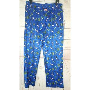 XL English Laundry Jingle Bell Flock Lounge P.J Flamingo Pants Soft Fleece Gifts